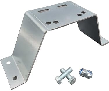 Yourkon Ersatzradhalter Reservehalter für Anhänger inklusive Befestigunsmaterial 3mm Stahl 34x10,9cm