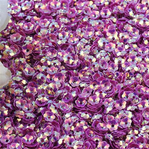 6 mm Mix Cup Blumen-Pailletten, Pailletten zum Basteln, Glitzer, Konfetti, Nägel, Kunst, Dekoration, Pailletten, DIY, Nähzubehör, Roségold, 10 g