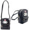 Kuromi PU Leder Rucksack Kawaii Umhängetasche Kuromi Tasche Sanrio Bag for Girls With Cute pin Klein Cute Kuromi Bag Anime Kuromi black Cosplay Mini Rucksack