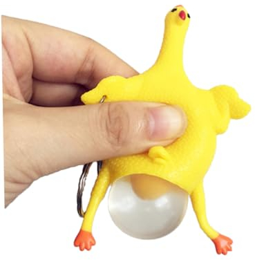Toyvian Spielzeuge Kinderspielzeug Stressabbauspielzeug für Erwachsene Schlüsselanhänger Spielzeug zum Stressabbau Mini schreiendes Huhn