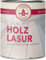 Bamberger Farbwerke Holzlasur Matt für Innen & Außen, wetterfest, Holzschutz (Hellbraun, 2,5L)