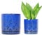 YFFSRJDJ Blumentopf für den Innenbereich, 20,3 cm + 15,2 cm, mit Ablauflöchern und Untersetzern, Keramik-Pflanzgefäß für Pflanzen, Sukkulenten, Orchideen, Blumentöpfe