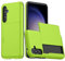 Beajew Coque Portefeuille pour iPhone 6/iPhone 6s avec Porte-Cartes, Étui de Protection Téléphone Double Couche Antichoc, Fente Cachée Coulissante, Antichoc TPU+PC Housse Portefeuille - Vert
