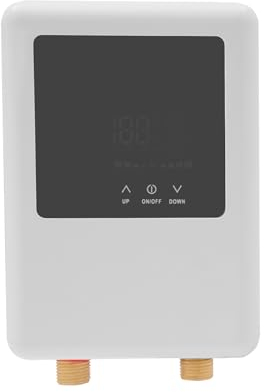 Warmwasserbereiter Elektrische Durchlauferhitzer 4500W 30-55℃ Weiß für die Küche Waschtisch Dusche oder Badewanne