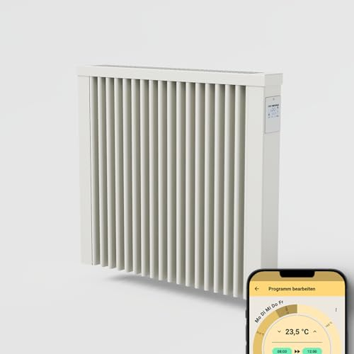 AeroFlow Elektroheizung mit Schamotte Speicherkern FlexiSmart Pro WLAN Fähig App Steuerung (COMPACT 1300)