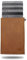 ESSENTIALBAG Smart Wallet mit Münzfach, bis 10 Karten - Kompaktes Karten Portemonnaie mit Magnetverschluss Herren, Damen - Slim Wallet veganes Leder, sofortiger Kartenzugriff - RFID (Karamell)