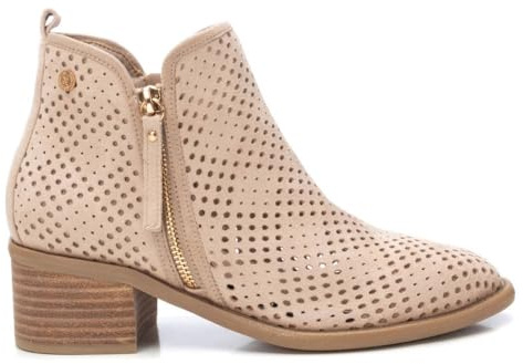 XTI - Bottines Femme Beige - Chaussures confortables et polyvalentes - Mode décontractée - Modèle 14396103 (Taille40)