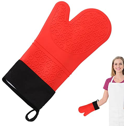 Guantes para horno - Silicona para horno térmico, guantes para barbacoa de cocina | Guantes de silicona impermeables antideslizantes para horno, guantes de horno de silicona resistente al calor, prote