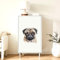 Wandtattoo Mops Wandsticker Wanddeko für Wohnzimmer Schlafzimmer Sofa Hintergrund,Wandaufkleber Kinderzimmer Mädchen und Jungs,Wandaufkleber Diy Wandkunst Dekor