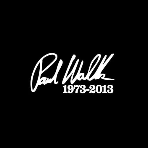 JIFENLI Autoaufkleber 15,5 cm * 7,5 cm Mode PAUL WALKER Vinyl Aufkleber Hochwertiges Auto Aufkleber Zubehör