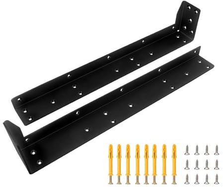 jojnsha Floating Shelf Brackets Heavy Duty Metal Shelves Brackets Suspended Tripod Brackets Wall Shelf