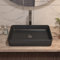 Bathroom Sink, DeerValley Countertop Basin Rectangular Ceramic Vessel Sink, Washbasin for Bathroom Cloakroom - 50.5 x 34 x 11cm