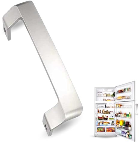 CHEFZOCO Tirador de puerta para nevera y congelador, Mango frigorífico, Distancia entre tornillos de 23 cm, Longitud del tirador de 26 cm, Compatible con Beko, Código original 4900060500 4900061200