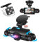 4 Channel Dash Cam 360° View, GEMEK 1080P Front and Rear Inside, Left Right Dash Camera for Cars, 8 IR Lamps Night Vision, G-Sensor, Parking Mode, with a Free 64GB SD Card, 24H Parking Mode
