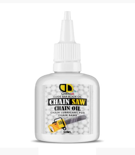 Chainsaw Chain & Bar Oil For All Makes & Models, Premium Lubricant, Anti Rust Chainsaw, Non Toxic Lubricating Bio Mineral (30ml Nozel)