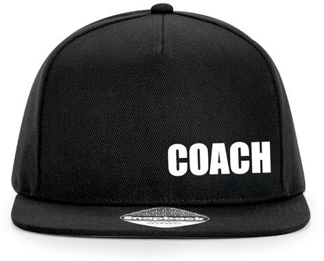 Huuraa Snapback Cappy für Coach Training Geschenk Black für Coach Mode