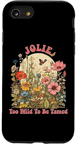 JOLIE Name Cute Retro Girls Wildflower JOLIE Name Hülle für iPhone SE (2020) / 7 / 8