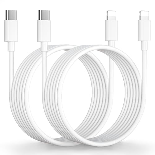 USB C to Lightning Cable 3M 2Pack [MFi Certified], Long iPhone Charger Cable 3M Fast Charging iphone Charging Lead IPhone Charger Wire for iPhone 14/14 Pro Max/13/12/12 Mini/11/X/XS/XR/8 Plus/SE/iPad