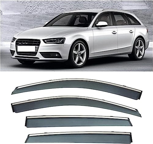 HGYNBCP Windabweiser für Autos für Audi A4 Avant 2011-2016, die vor Regen und Schnee schützen und die Luft im Auto zirkulieren Lassen