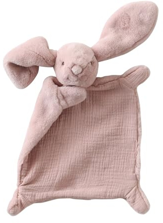 VERTBAUDET Kuscheltuch HASE mit 3D-Kopf rosa