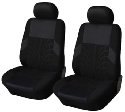 Auto Sitzbezüge für Opel Mokka Mokka X, Auto Schonbezüge die Vordersitze Stoff Sitzbezüge Komplettset Wasserdicht rutschfest Autositz Sitzschoner,A/Black