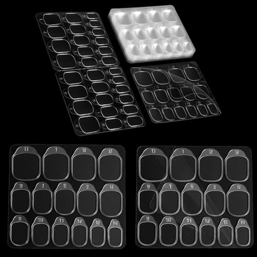 300 Stück Klebepads Nägel, 20 Blatt 15 Größen Nagelkleber Pads Transparent Nagel Klebepads, Press on Nails Klebepadss Doppelseitiger Nagelkleber Aufkleber Jelly Gel Tape Adhesive Tabs für Maniküre