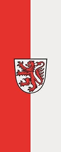 U24 Fahne Flagge Braunschweig im Hochformat Premiumqualität 150 x 500 cm