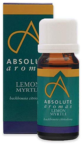 Absolute Aromas Lemon Myrtle Essential Oil 10ml - Pure, Natural, Undiluted, Cruelty Free and Vegan – for Aromatherapy and Diffusers