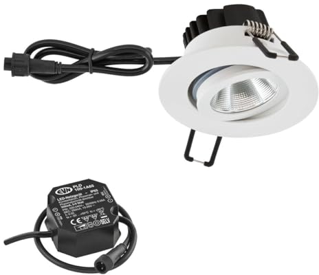 EVN PC650N90102 LED-Einbauleuchte LED LED fest eingebaut 8.4W Weiß