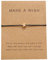 NAMCHE Bracelet Cordon Coeur Porte-Bonheur - Bijou Femme Fille (Etoile sur Cordon Marron)