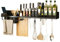 CarreGas® Spice Rack Wall Mounted, Kitchen Wall Shelf, Utensil Rack 8 Hooks, Kitchen Shelf Organiser, Cutlery Holder Organiser, Spice Racks Multi-Purpose Suitable for Kitchens,Restaurants and Bars