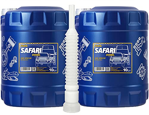 2 x 10 Liter, MANNOL 7404 Safari 20W-50 Motoröl