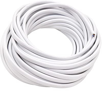 Cable HO3VVH2-F 10m 2x0,75 mm² Blanc