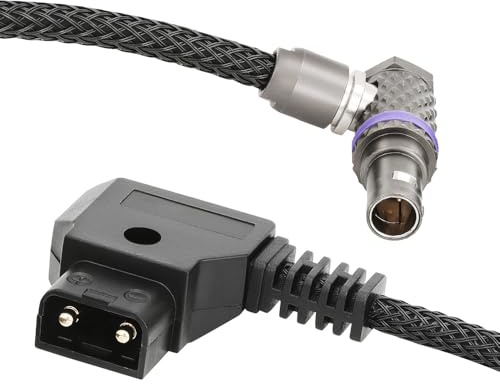 2-poliges gerades Stromkabel auf D-Tap/P-Tap für Teradek/SmallHD/ARRI/RED/Zcam/Tilta/Paralinx/Preston/Hollywood/Switronix/Panasonic, 43,9 cm (17,3 Zoll)