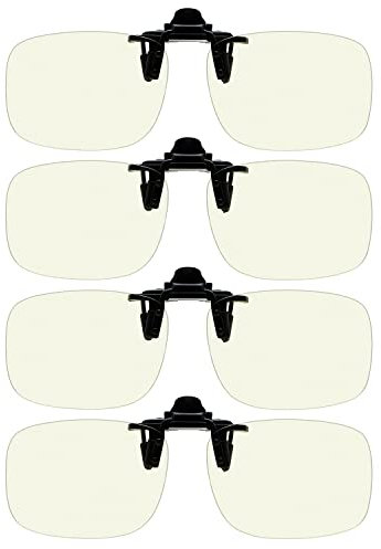 Eyekepper Flip-up Clip-on Blue Light Blocking Glasses 60X43 MM