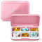 DUOUPA Tablettenbox, 6 Fächer Pillendose Abnehmbare, Wasserdichte Medikamentenbox für Reise & täglichen Gebrauch(Rosa)