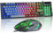 CHONCHOW Gaming Keyboard and Mouse Full Size Wired Keyboard Light Up Key,Led Backlit,19 Anti-ghosting,Multimedia Keys, Mechanical Feel for Ps5,Ps4, Pc/Laptop/Xbox