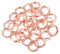 6mm Open Jump Rings, Metal Jewellery Making Findings Connector Rings, Rose Gold