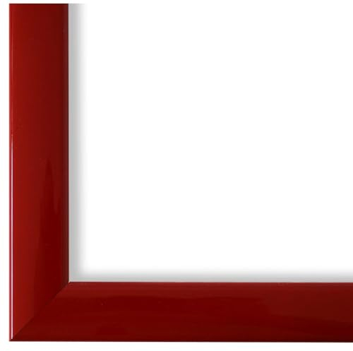 Bilderrahmen Rot 50x70-50x70 cm - Modern, Shabby, Vintage - Echt-Holz Rahmen - München