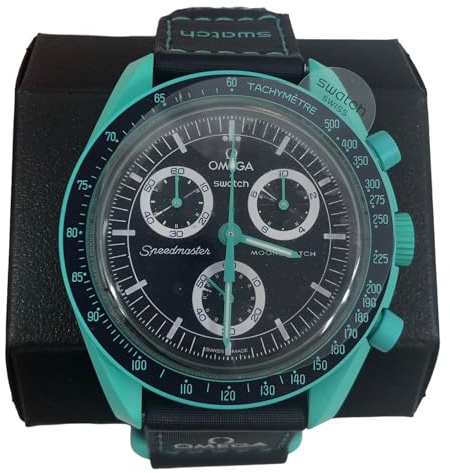 Swatch Moonswatch Omega x Mission to Earth Polar Lights Biokeramik-Armbanduhr