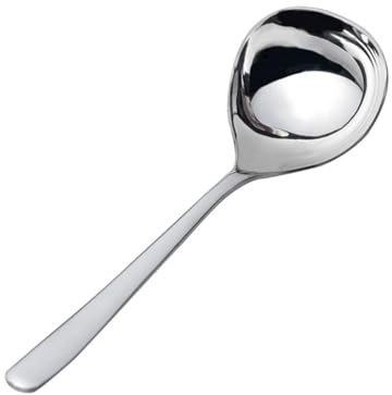 SHOWERORO 3piezas Cuchara De Servicio De Acero Inoxidable Cucharas Sopera Redondas Mango Cucharadas