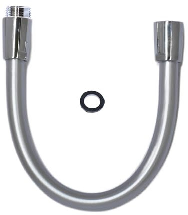 Brauseschlauch Verlängerung - 30 cm Länge - 5 lagig - hochwertiges Chromdesign