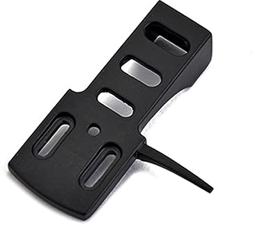 Schwarze Phono Headshell 1l06a aus Metall für Plattenspieler | Einfach zu Montieren, Umweltfreundliche Beschichtung, Universelle Aufnahme, 1 Stück
