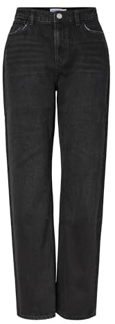 Pieces Damen Pckate Hw Straight Jeans Bl Noos Bc Pieces Female Straight Fit Jeans Pckate Hw