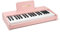 JALOKEE Teclado de piano infantil, piano digital para niños, instrumento musical educativo de juguete, piano de madera para niños y niñas mayores de 3 años (Rosa, 37 Teclas)