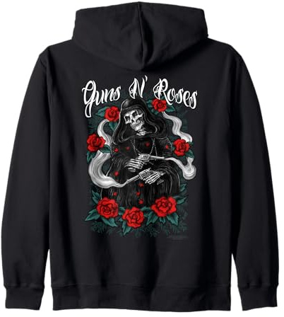 Officiel Guns N' Roses Rock Band Reaper Roses hard rock Sweat à Capuche