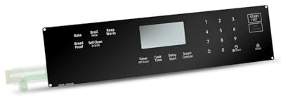 Range Membrane Switch Touchpad Control Panel Fit for Samsung Gas Ranges Ovens NX60A6311SS/AA-00, NX60A6311SG/AA-00, Replace DG96-00850D AP7032883 PS16634292 EAP16634292