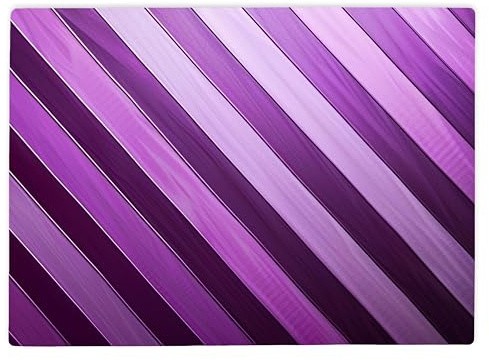 Shopagift Purple Diagonal Tonal Lines Glass Chopping Board Large Kitchen Worktop Saver 39cm x 28cm