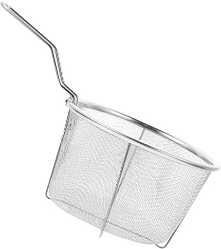 MUCKLILY Stainless Steel Air Fryer Basket Wire Fries Basket for Deep Fryer Sieve Strainer Frying Tool