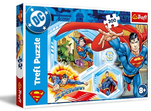 Trefl - Puzzle 300 Teile, Der unzerstörbare Superman, 8+ | Fördert Konzentration und Beobachtungsgabe, hohe Qualität, Geschenk, farbenfrohe Puzzles voller Details, kreativer Spielspaß